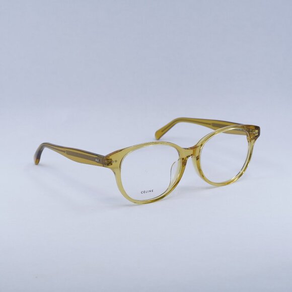 🕶️ New Celine CL50007F 039 Eyeglasses - Yellow Frame 52mm - Picture 1 of 12